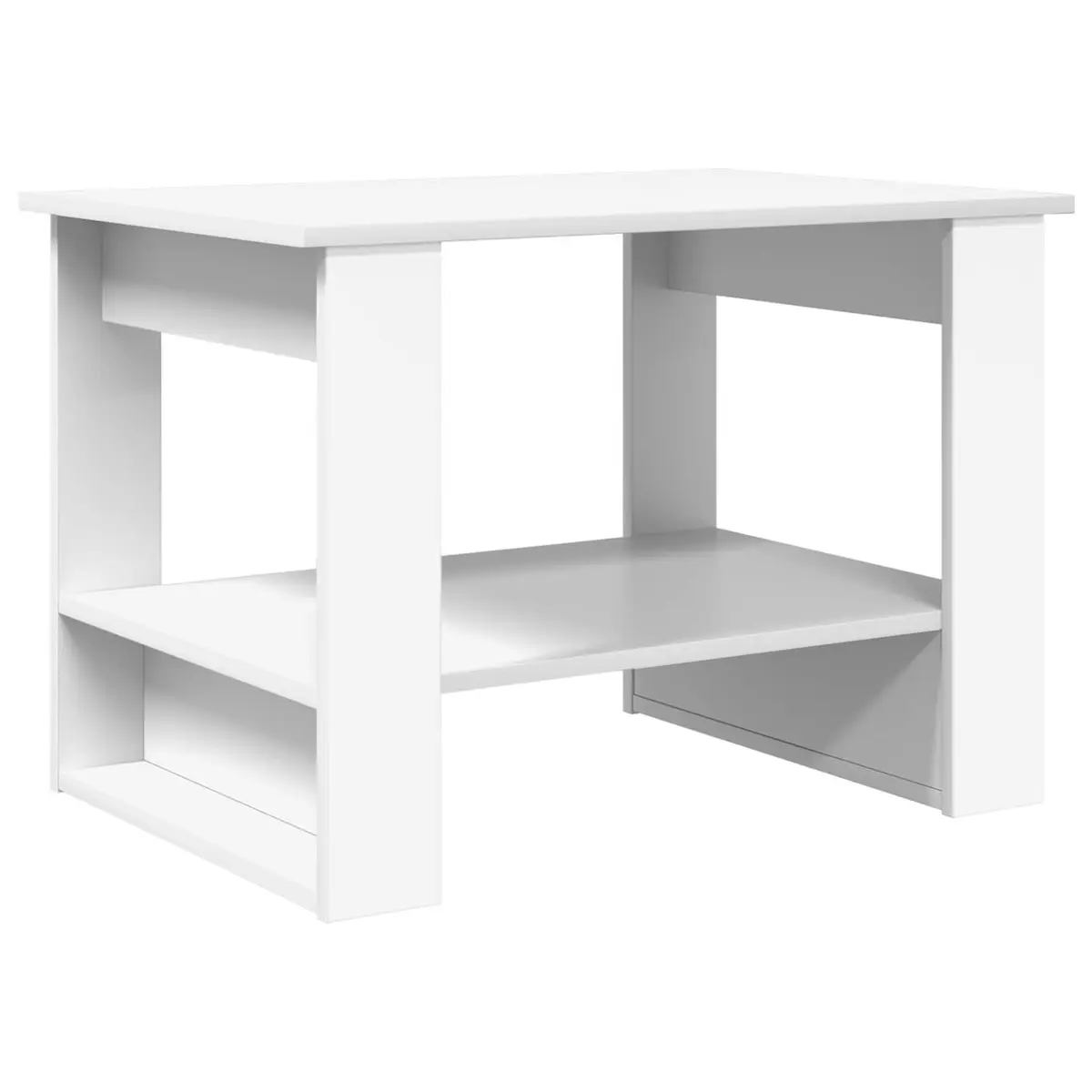 White Coffee Table 72x50x50cm for Living Room