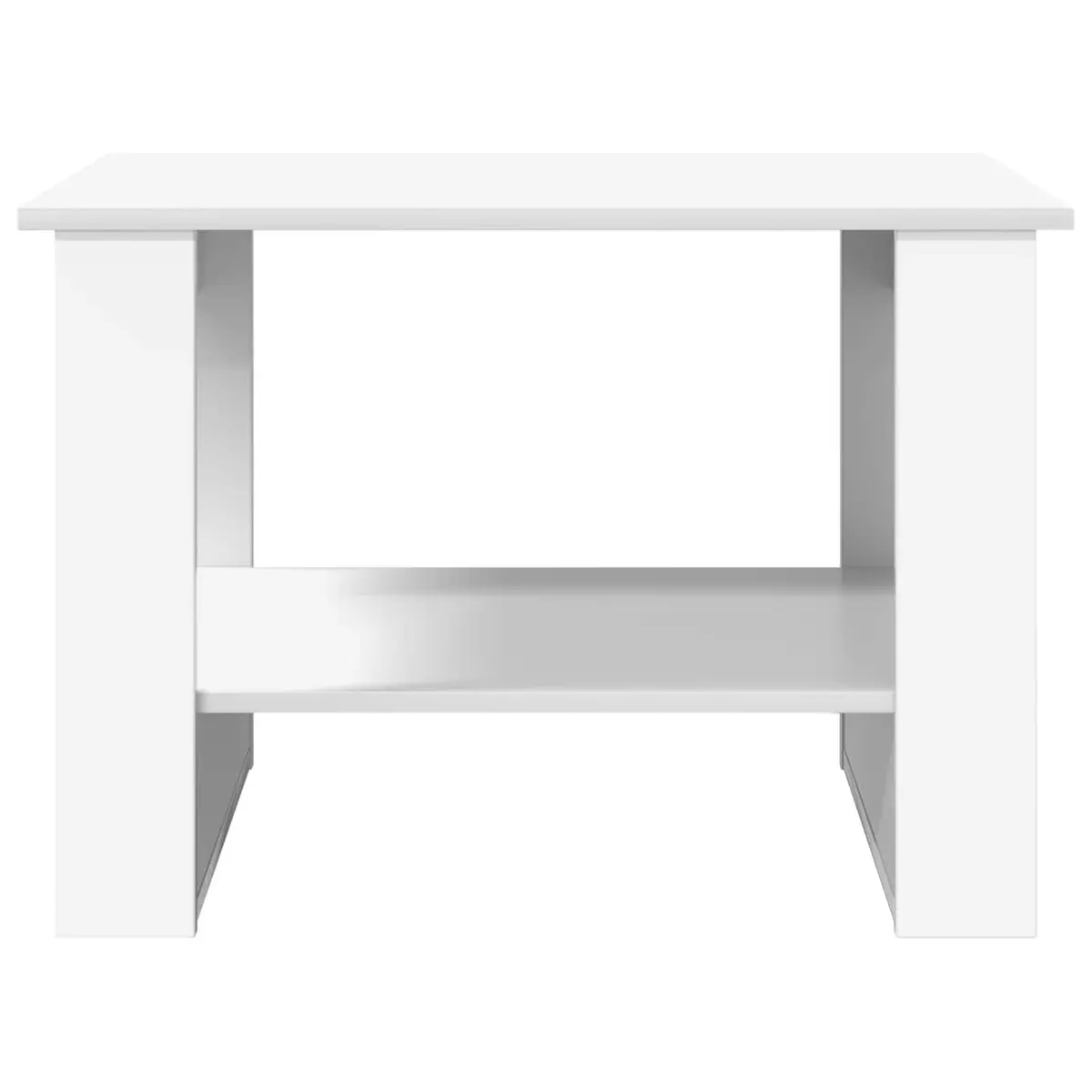 White Coffee Table 72x50x50cm for Living Room