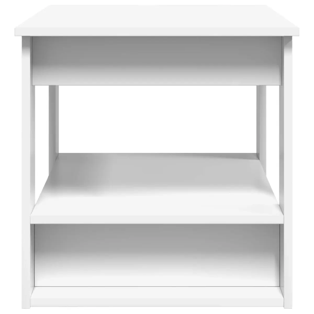 White Coffee Table 72x50x50cm for Living Room