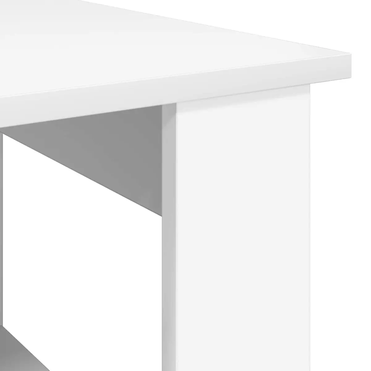 White Coffee Table 72x50x50cm for Living Room