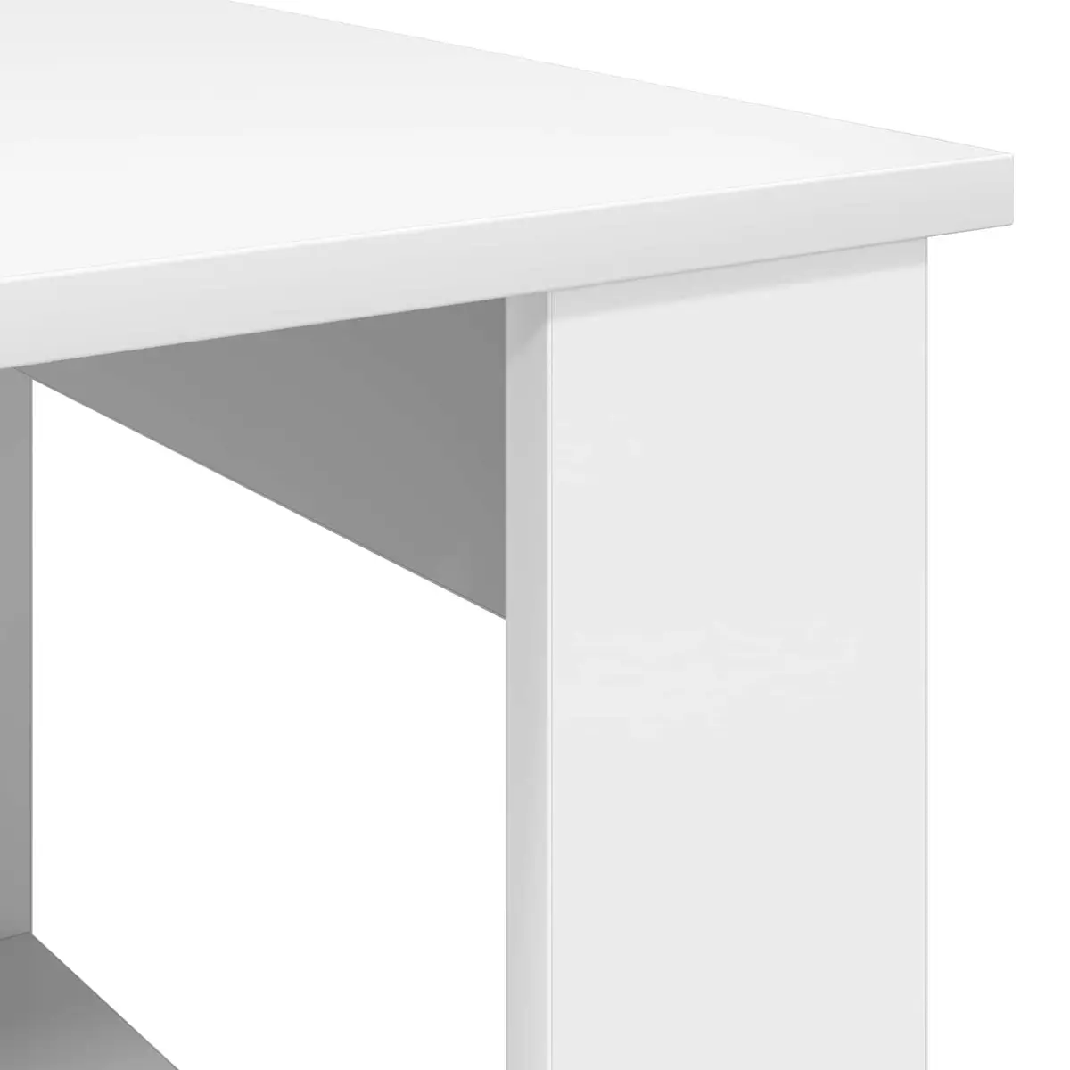 Coffee Table White Rectangular Modern Engineered Wood 51 x 50 x 50 cm