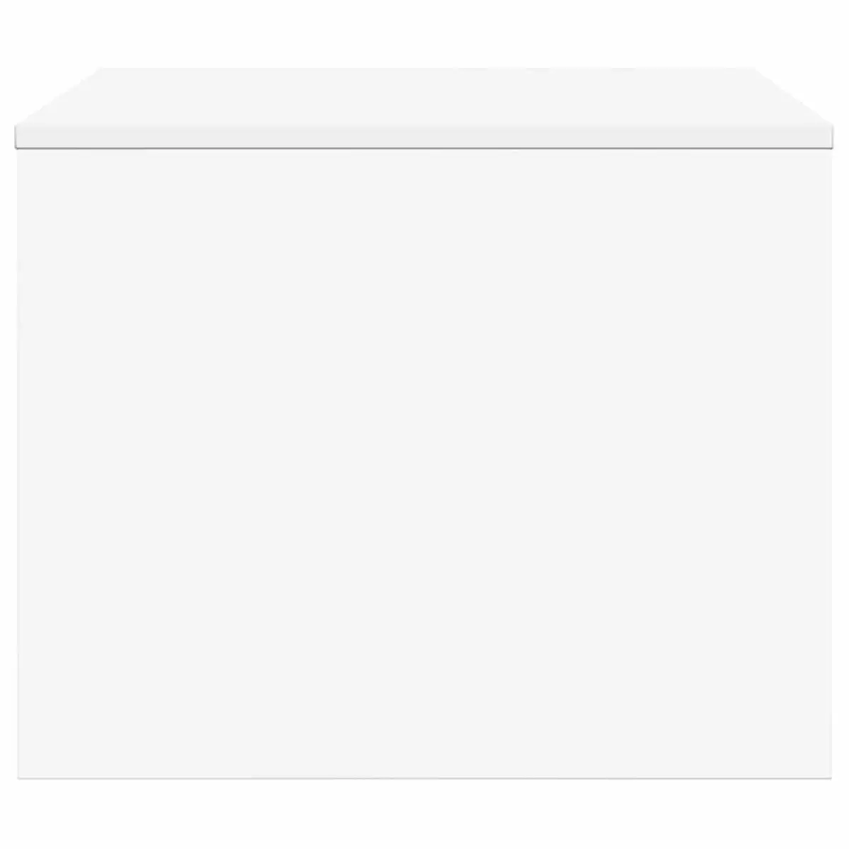 White Rectangular Coffee Table with Storage