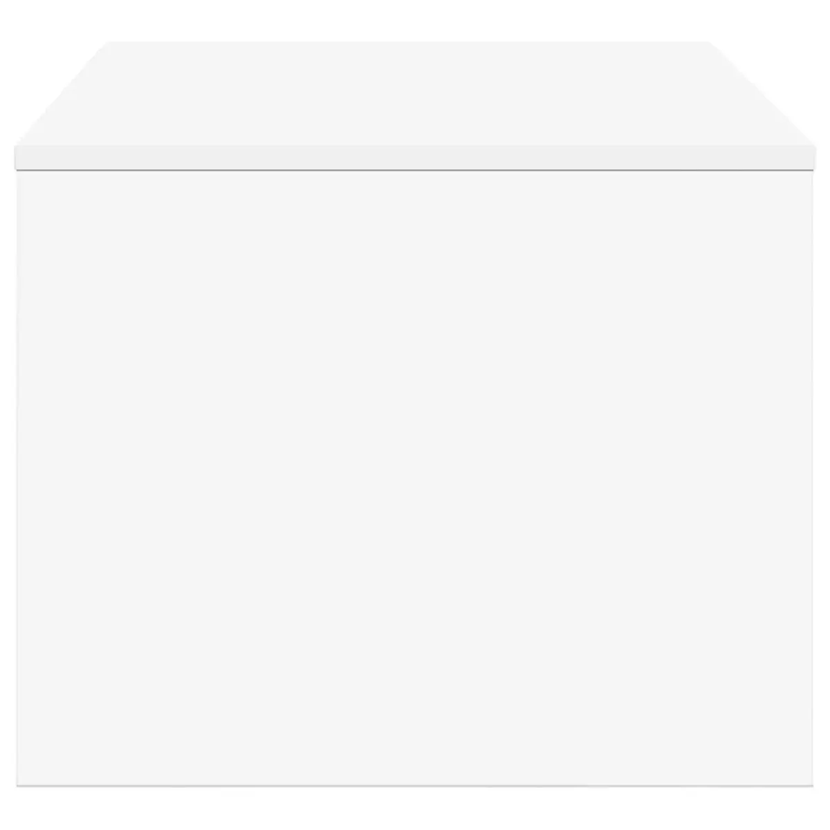 Coffee Table White Rectangular Modern Living Room Accent Furniture Storage