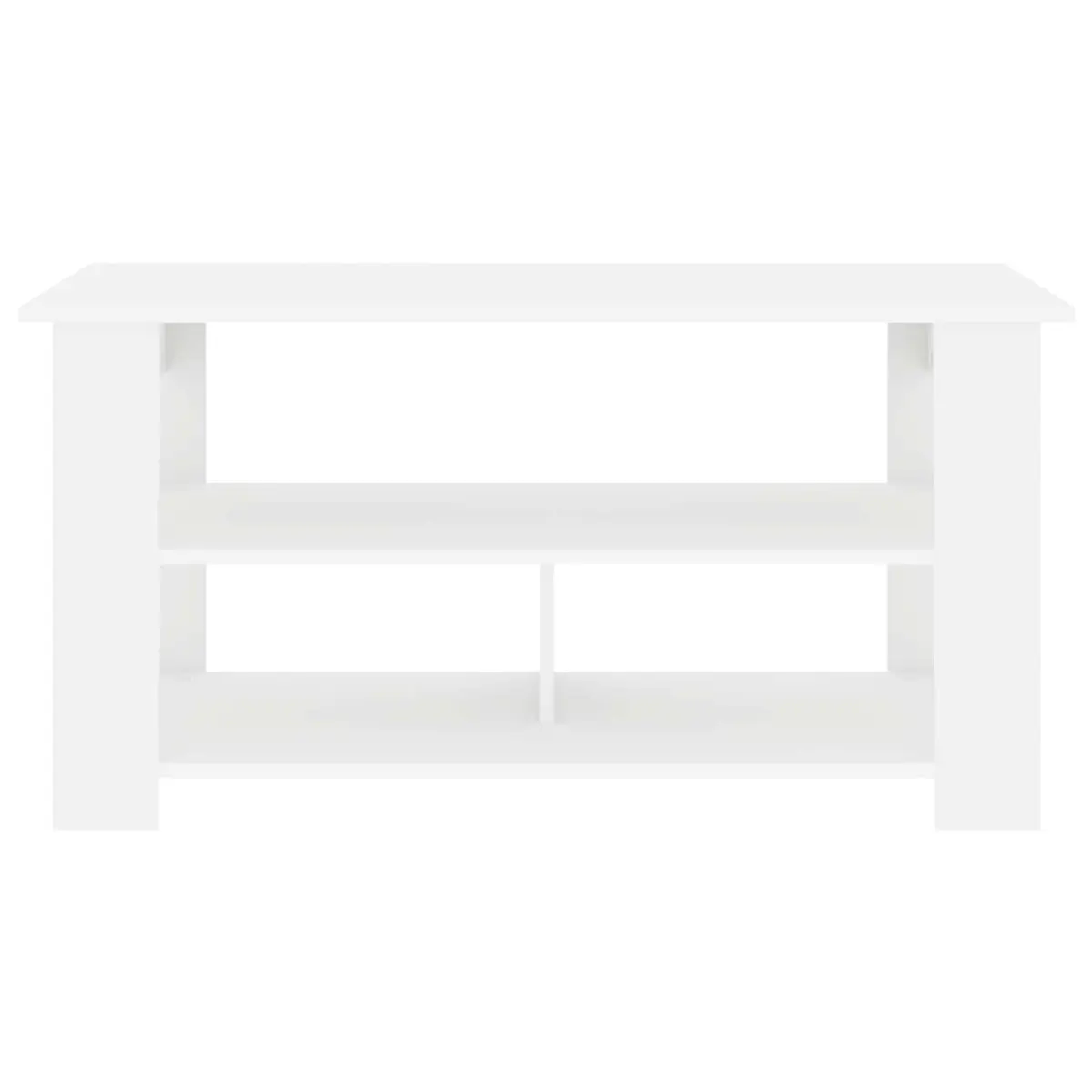 White TV Stand Modern Design Living Room Media Storage Unit 100x40x50cm