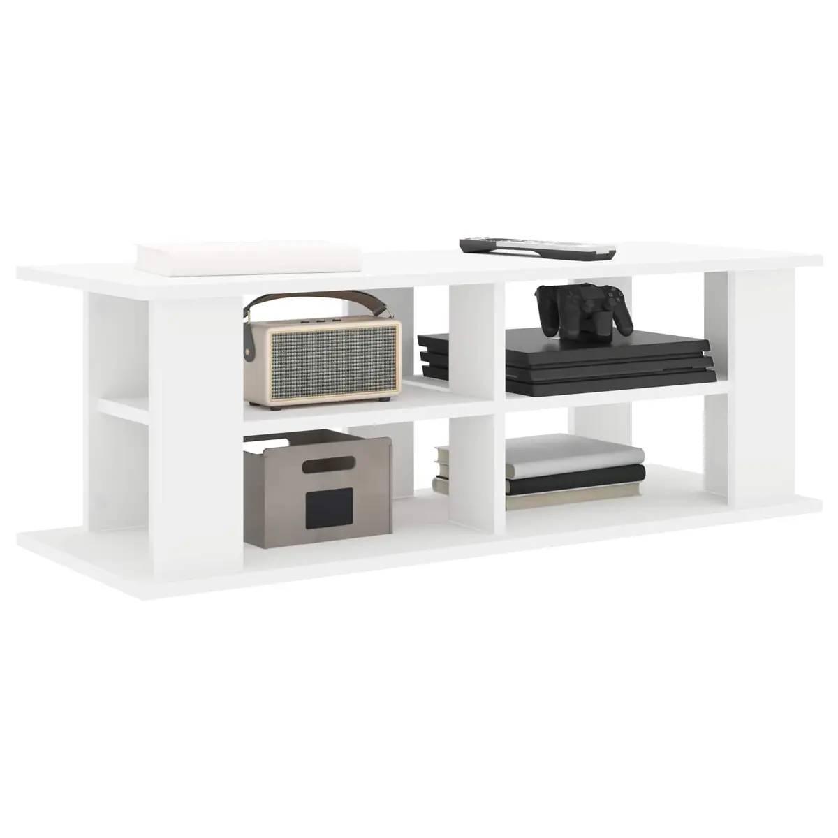 White TV Stand for Living Room Comfort