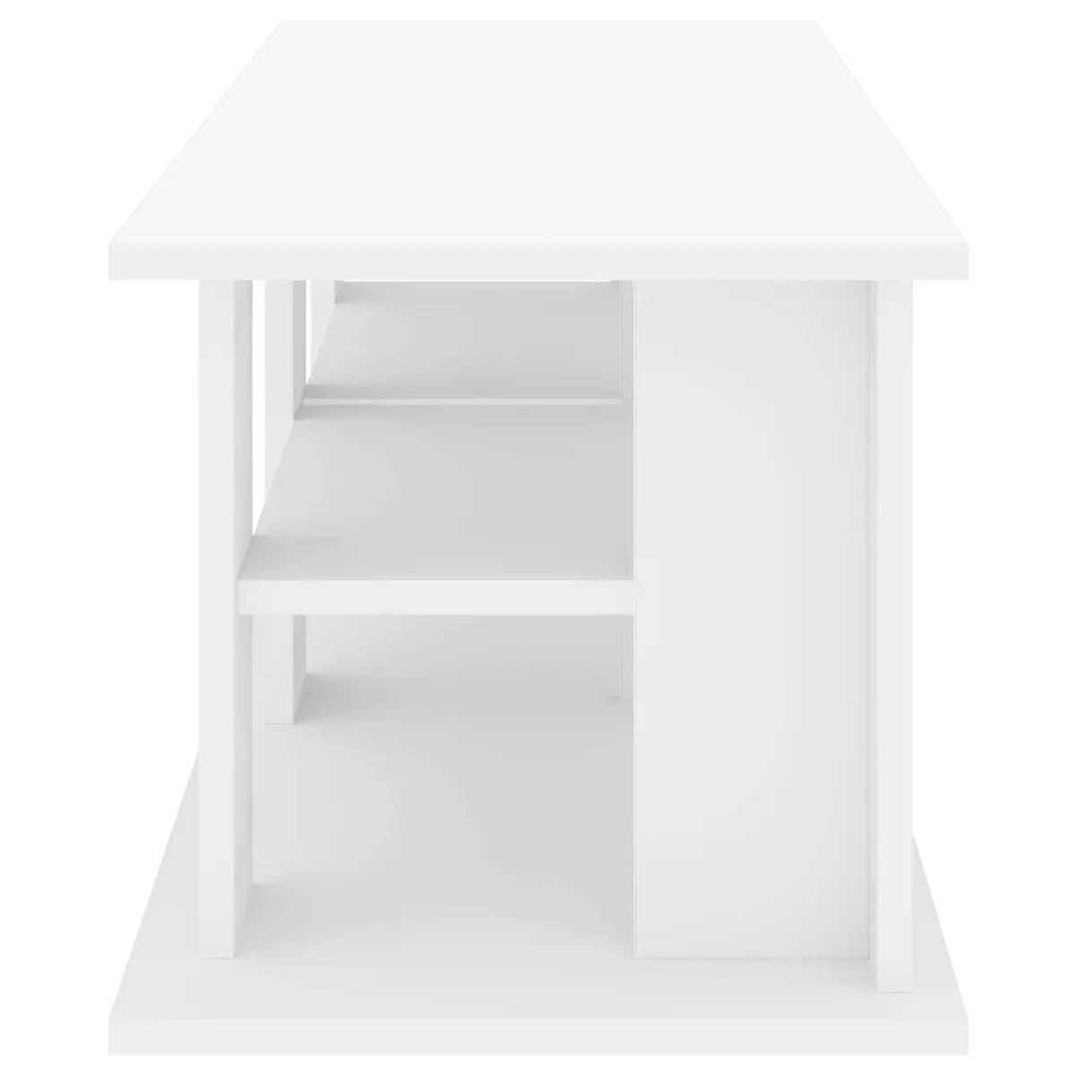 White TV Stand for Living Room Comfort