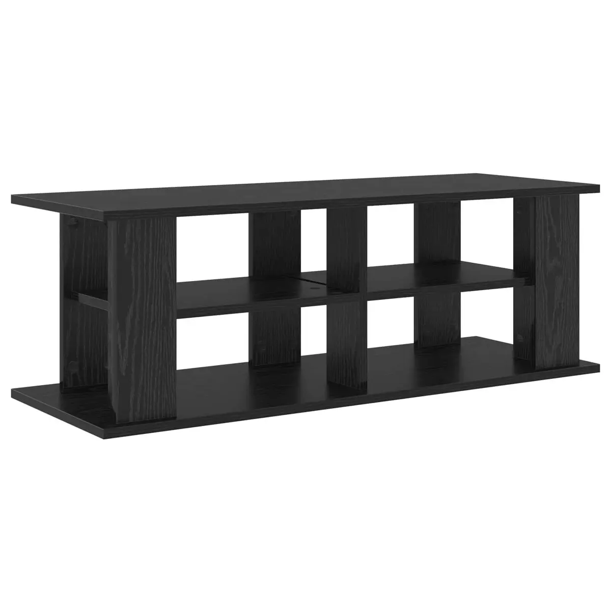 TV Stand Modern Living Room Media Console Storage Black Oak 96cm Width Lounge