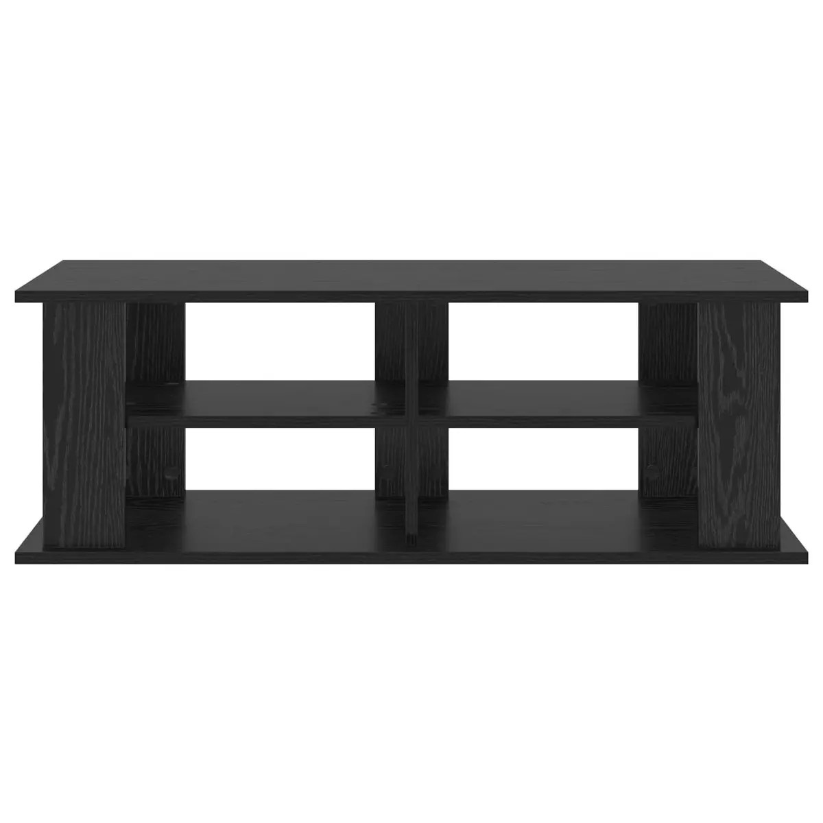 TV Stand Modern Living Room Media Console Storage Black Oak 96cm Width Lounge