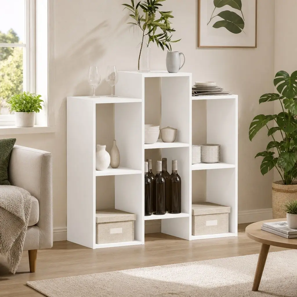 White Sideboard Storage Cabinet for Living Rooms