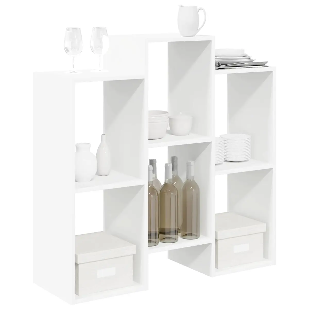 White Sideboard Storage Cabinet for Living Rooms
