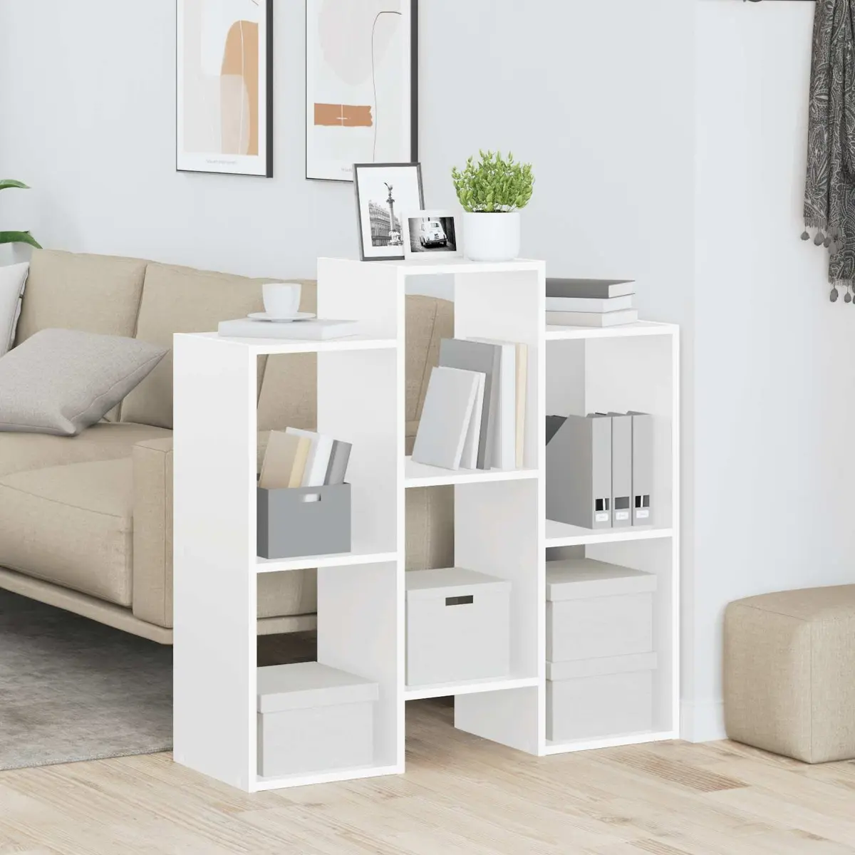 White Sideboard Storage Cabinet for Living Rooms
