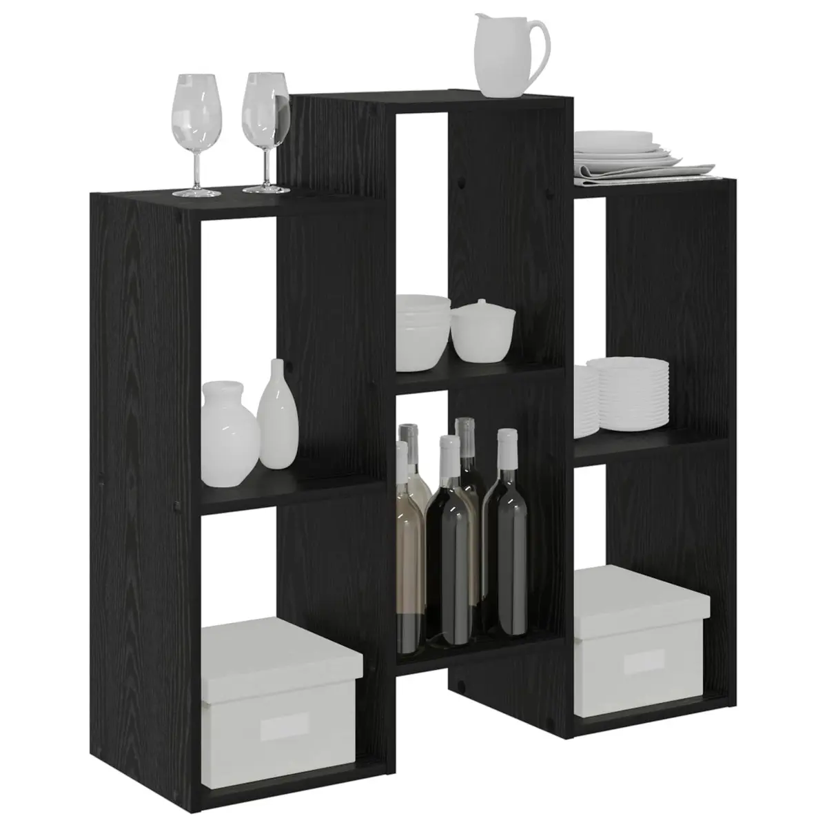 Black Oak Sideboard 90 x 30 x 90 cm