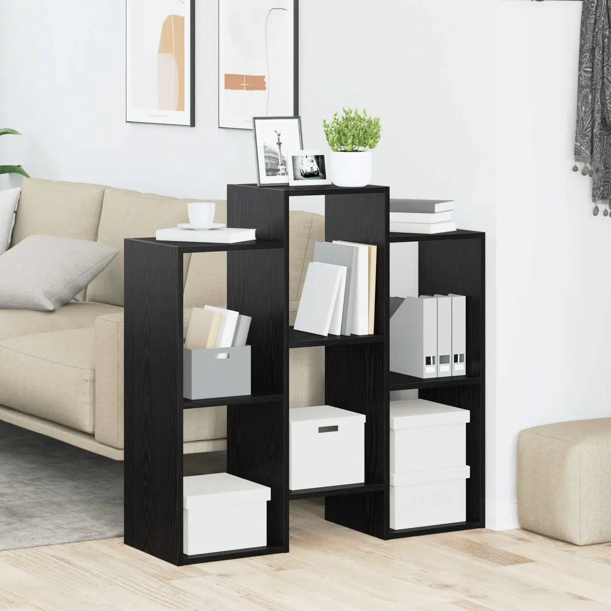 Black Oak Sideboard 90 x 30 x 90 cm