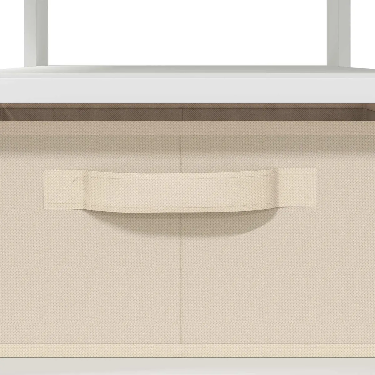 White Engineered Wood Coffee Table with Drawer