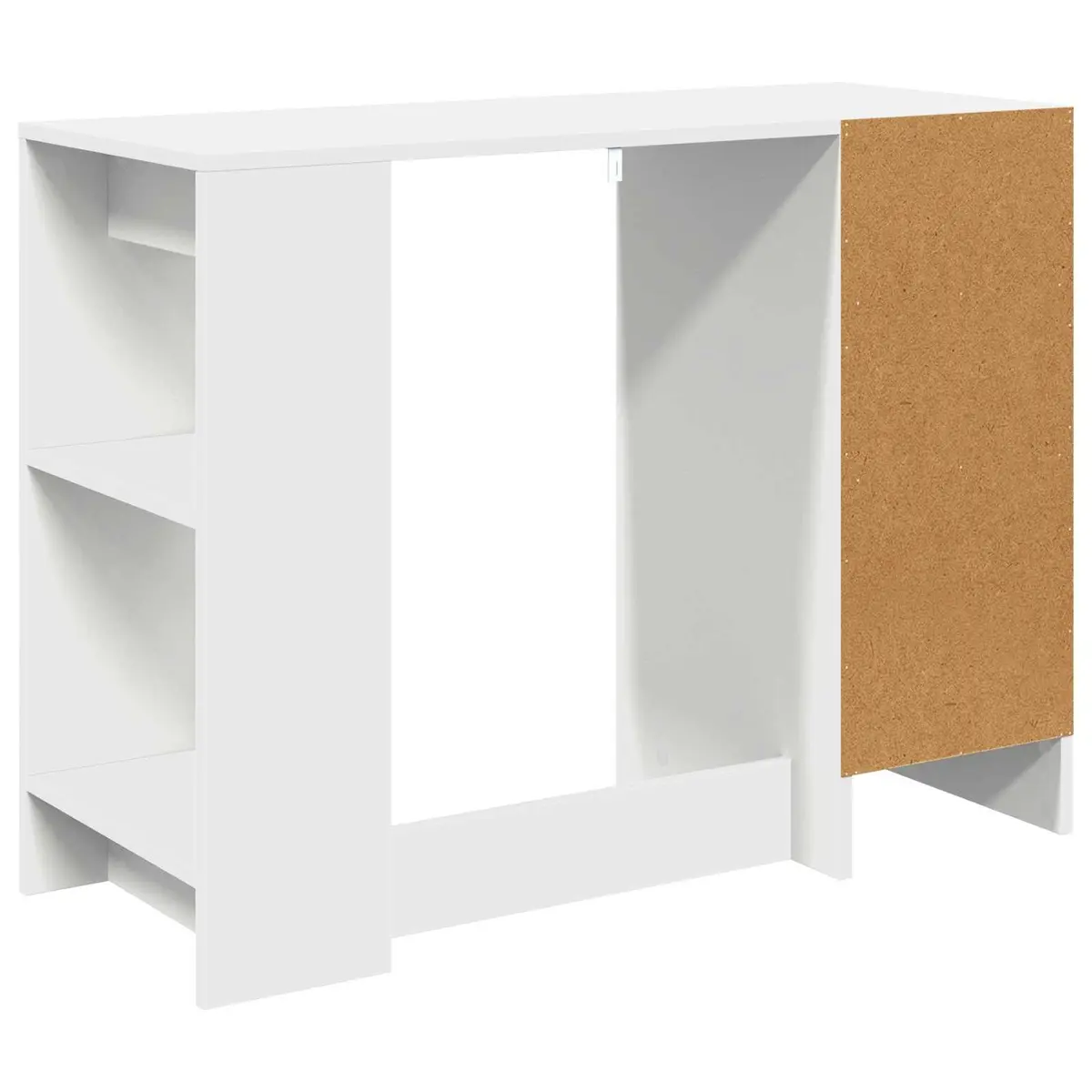 Rectangular White Writing Desk for Home Office