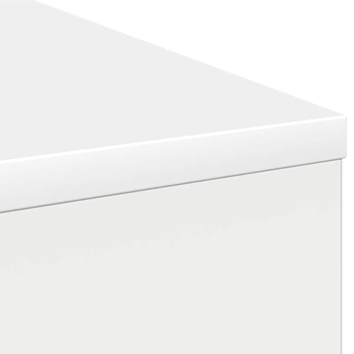 Rectangular White Writing Desk for Home Office