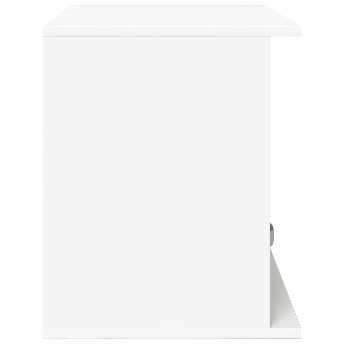 TV Stand White Modern Lowboard Storage Unit 79 x 40 x 48 cm Engineered Wood