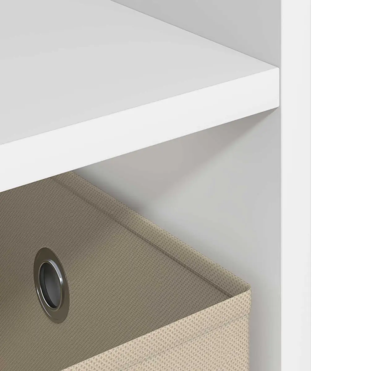 TV Stand White Modern Lowboard Storage Unit 79 x 40 x 48 cm Engineered Wood