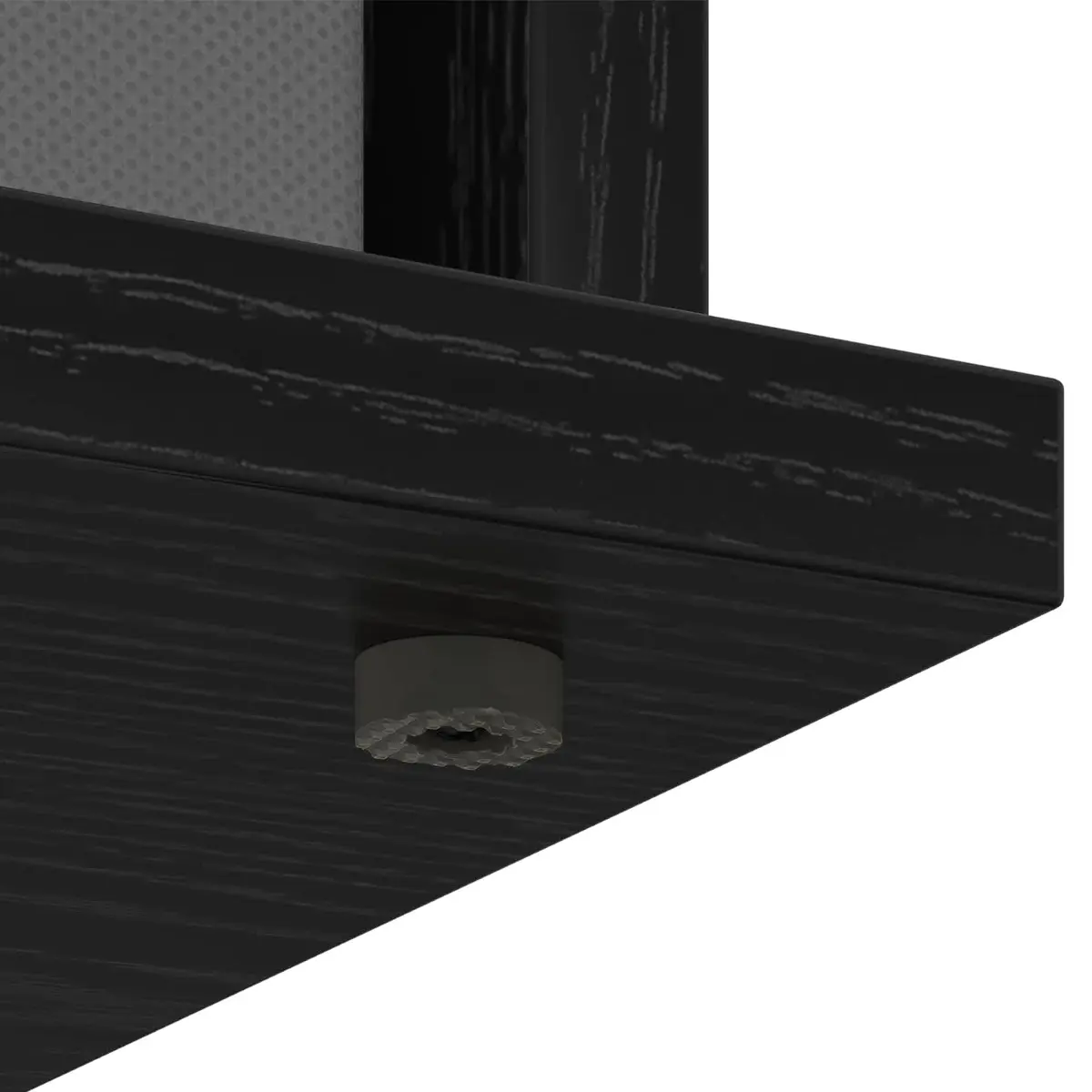 TV Stand Black Oak Modern 79x40x48cm Engineered Wood