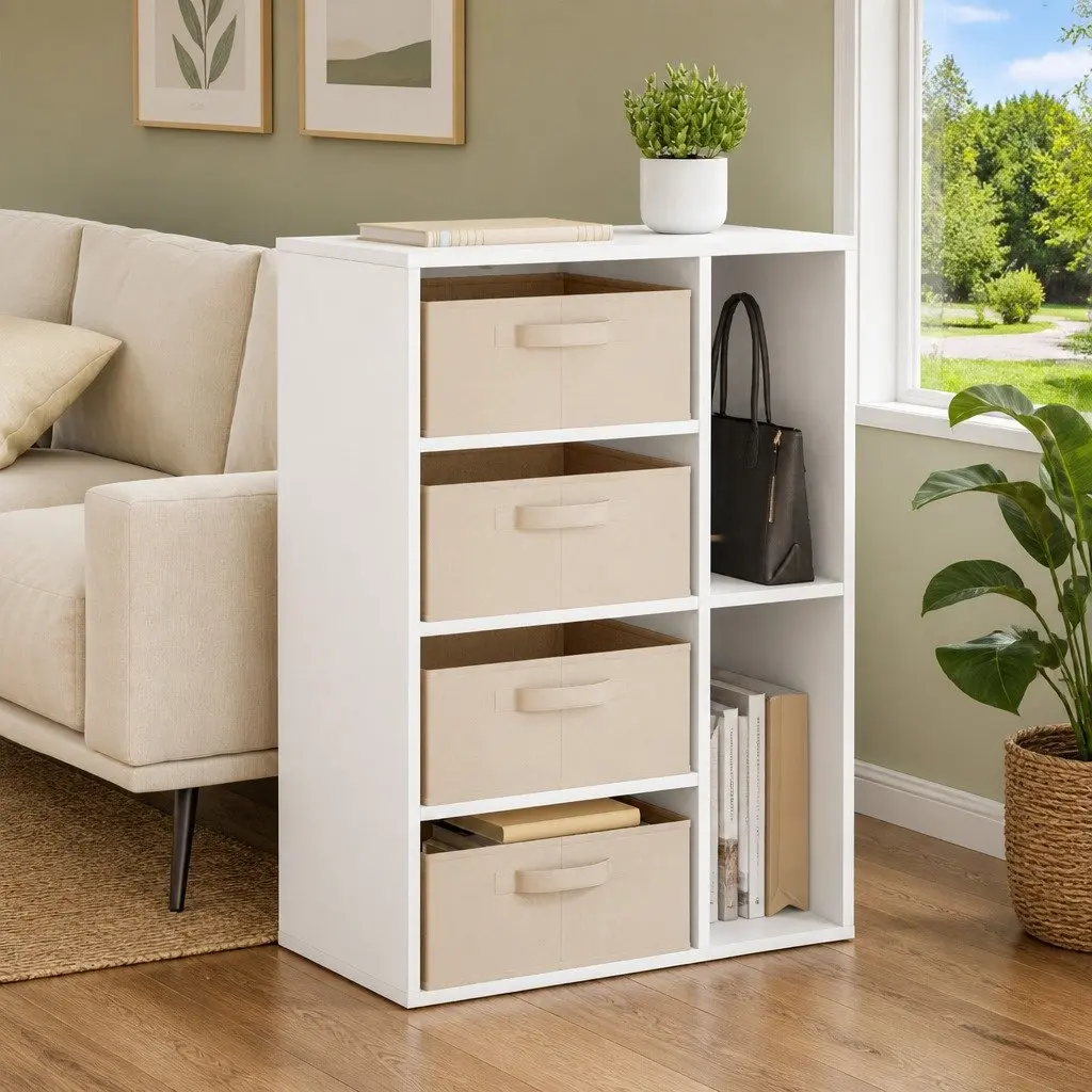 White Sideboard Storage Cabinet Modern Living Room Dining Furniture Buffet