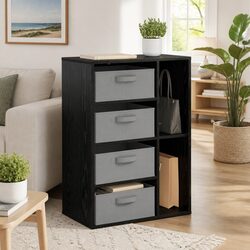 Stylish Black Oak Sideboard for Living and Dining Spaces