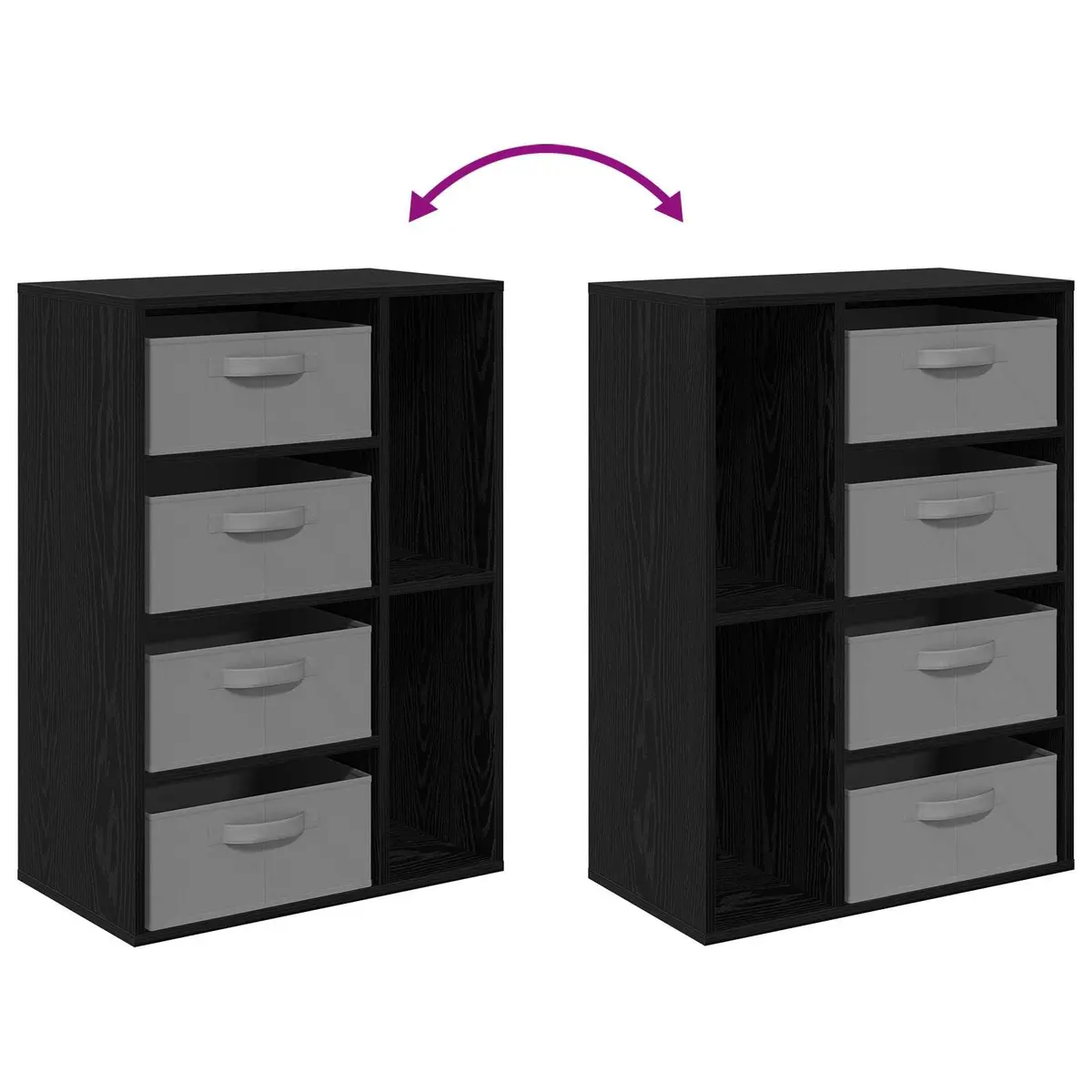 Black Oak Sideboard for Living and Dining Spaces