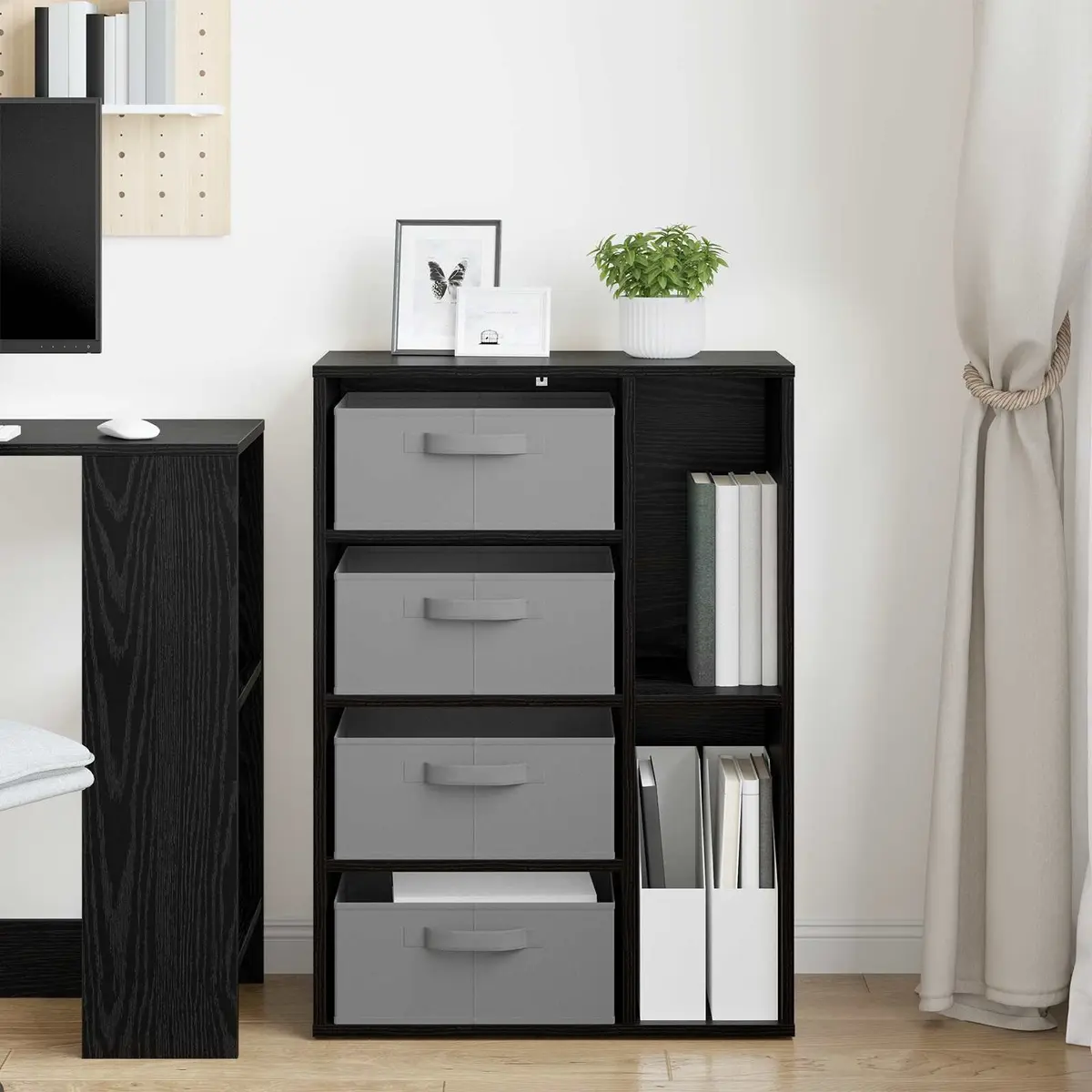 Black Oak Sideboard for Living and Dining Spaces