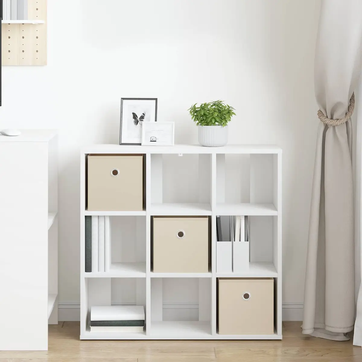 White Sideboard Storage Cabinet for Living Rooms