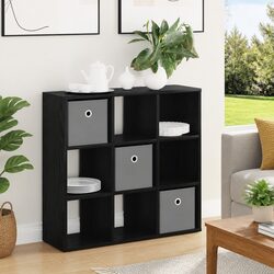 Modern Black Oak Sideboard with Drawer for Storage