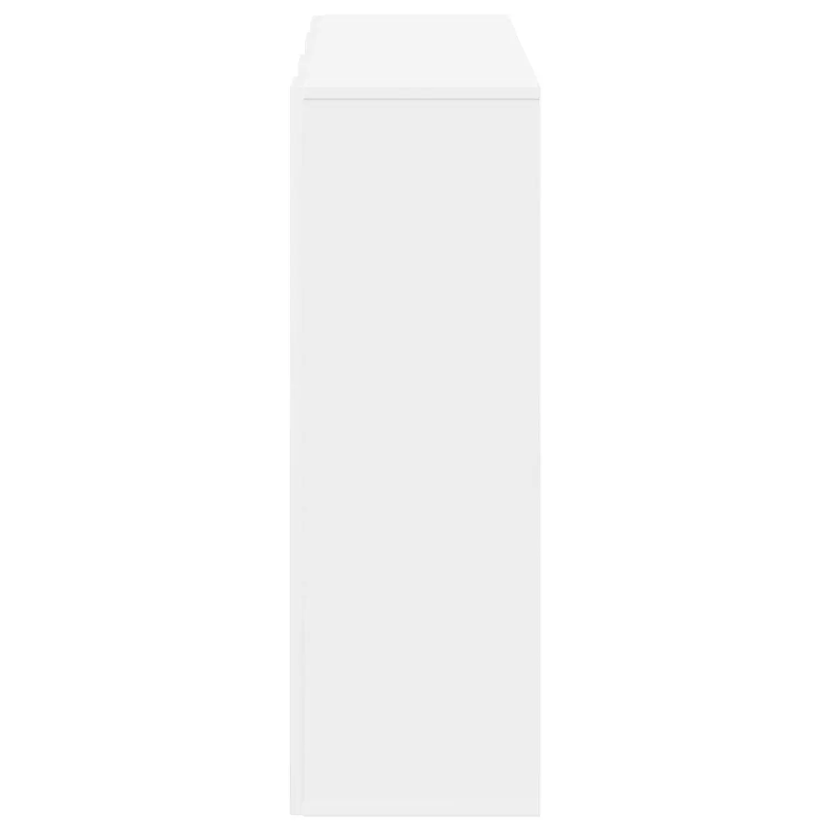 Sideboard Storage Cabinet White Modern 88.5 x 29 x 84.5 cm Engineered Wood