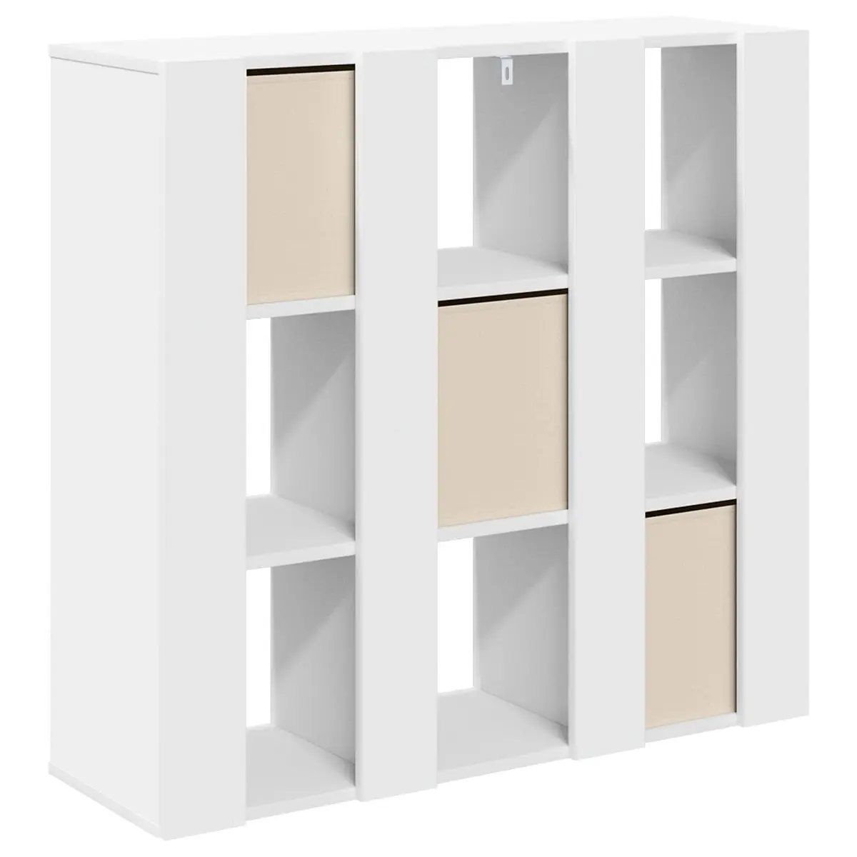 Sideboard Storage Cabinet White Modern 88.5 x 29 x 84.5 cm Engineered Wood