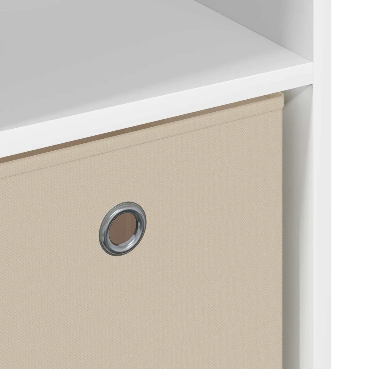 Sideboard Storage Cabinet White Modern 88.5 x 29 x 84.5 cm Engineered Wood