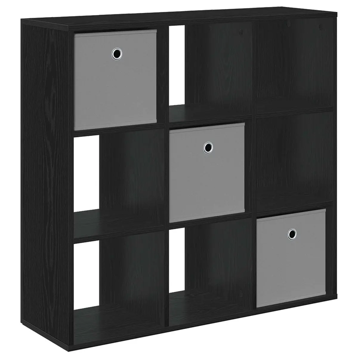 Black Oak Sideboard with Drawer for Living Rooms