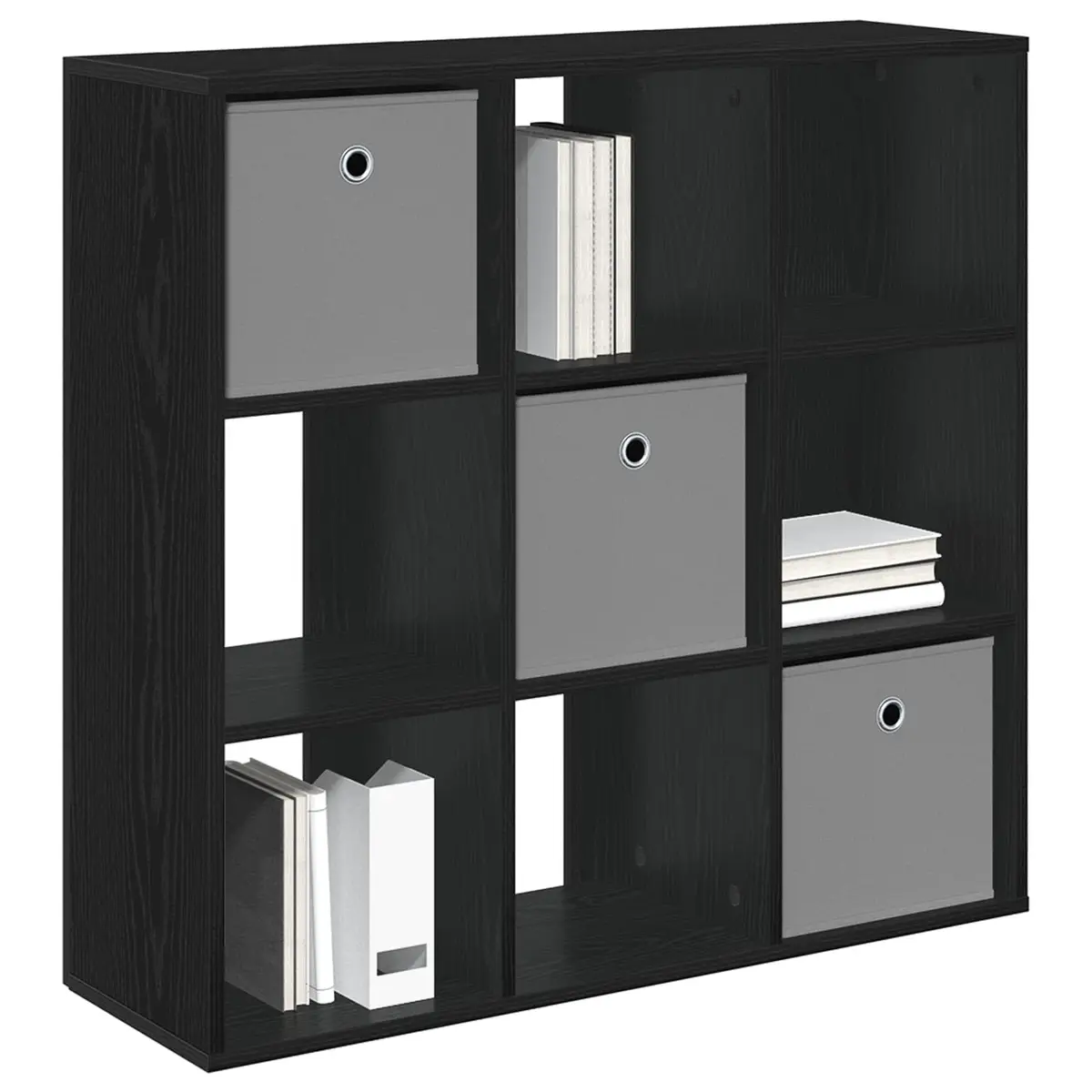 Black Oak Sideboard with Drawer for Living Rooms