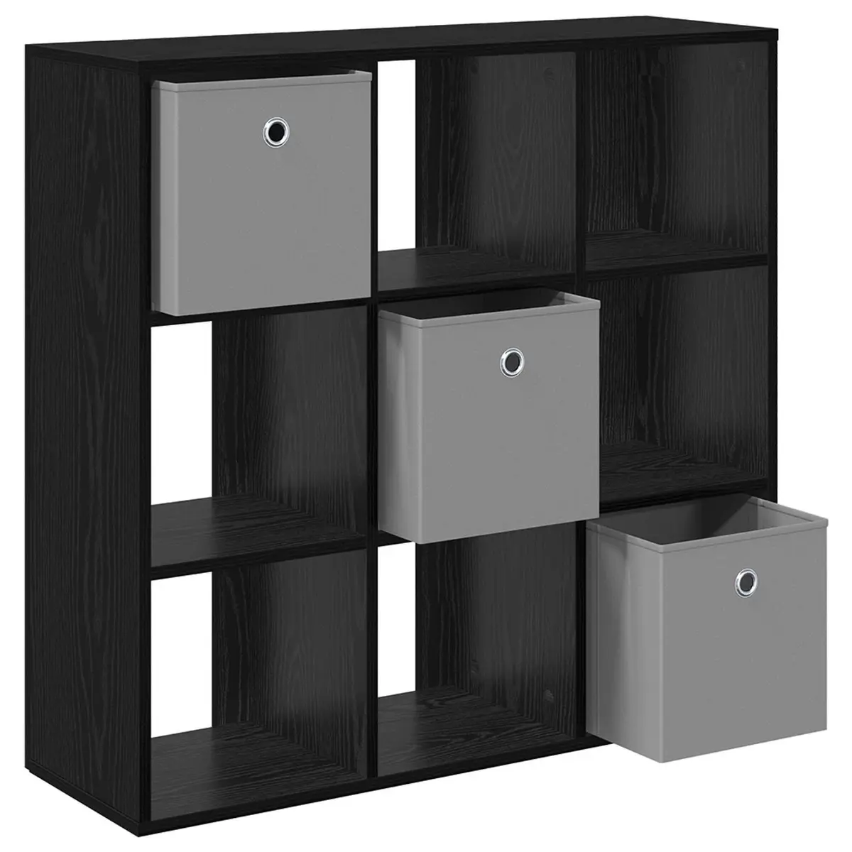 Black Oak Sideboard with Drawer for Living Rooms