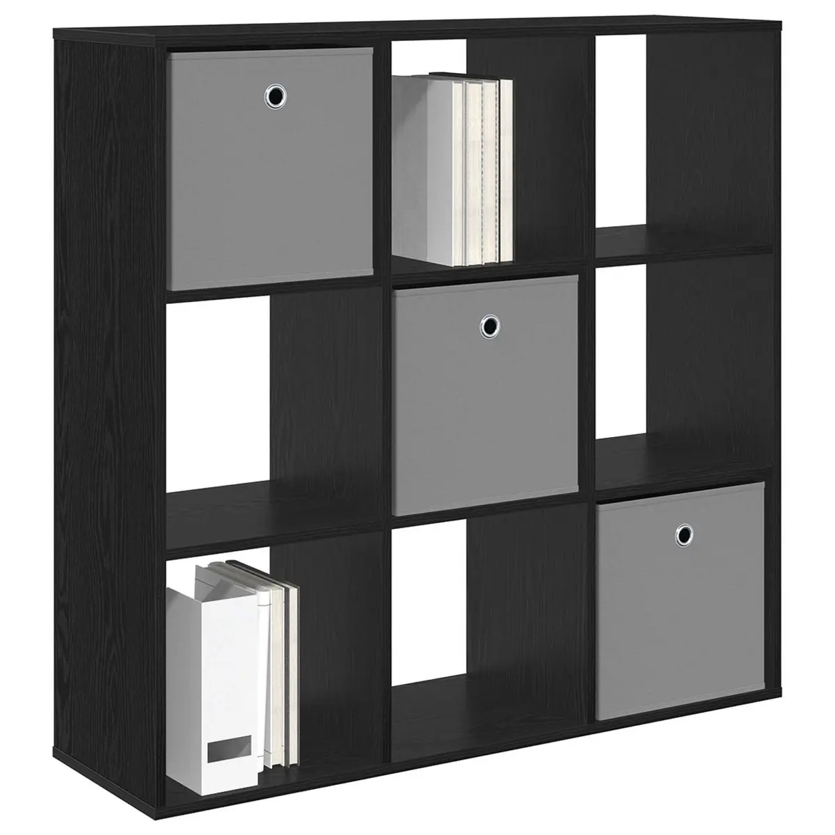 Sideboard Storage Cabinet Black Oak 102 x 31 x 99.5 cm Engineered Wood
