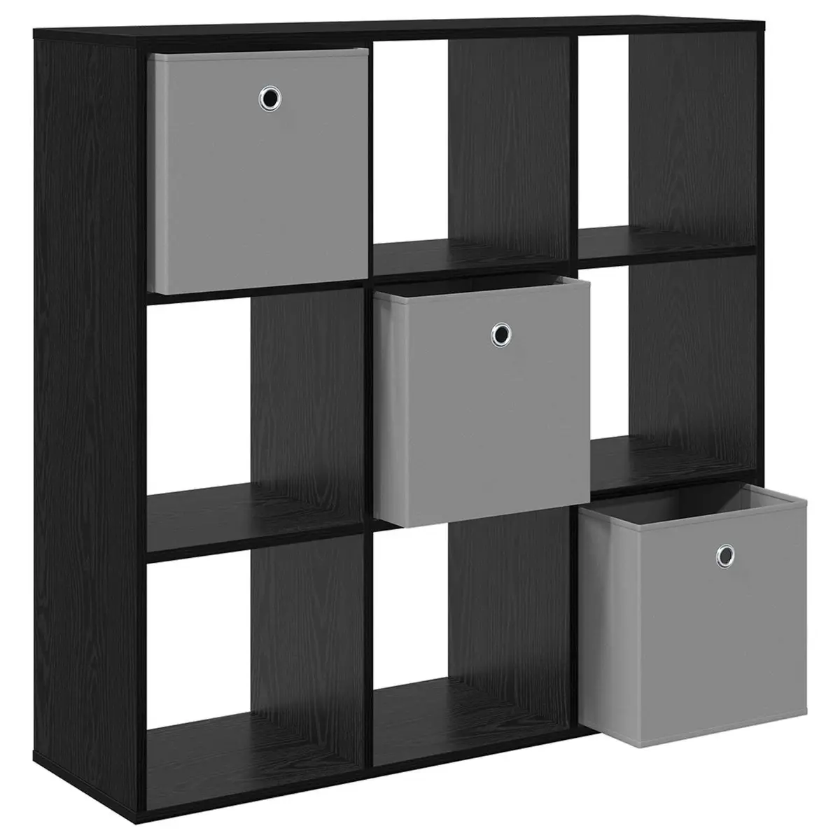 Sideboard Storage Cabinet Black Oak 102 x 31 x 99.5 cm Engineered Wood