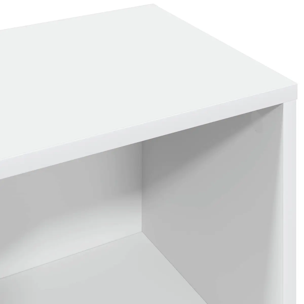 White Sideboard with Drawer Freestanding Storage Cabinet Living Room Hallway