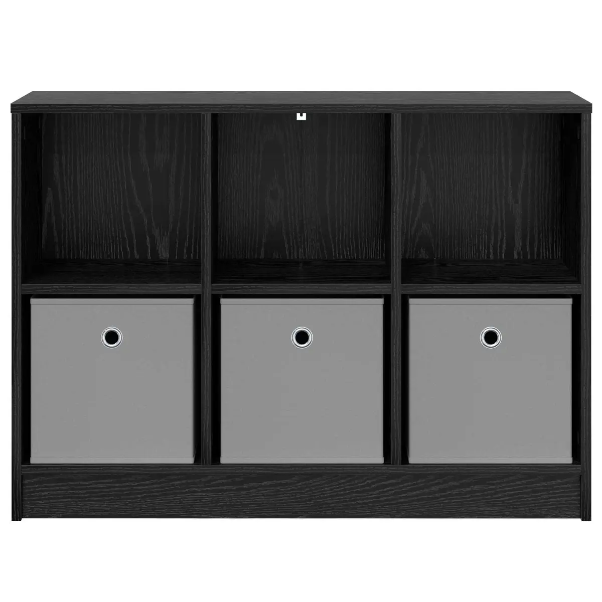 Sideboard Black Oak Modern 88.5 x 27.5 x 63.5 cm Engineered Wood