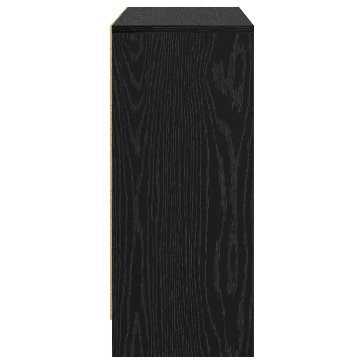 Sideboard Black Oak Modern 88.5 x 27.5 x 63.5 cm Engineered Wood