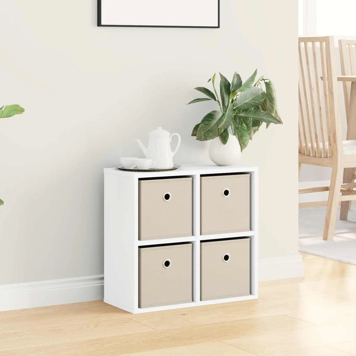 Sideboard White Modern 49.5 x 22 x 47 cm Engineered Wood
