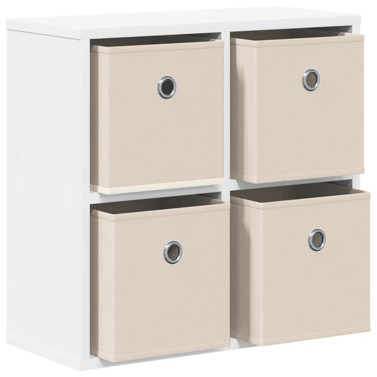 Sideboard White Modern 49.5 x 22 x 47 cm Engineered Wood