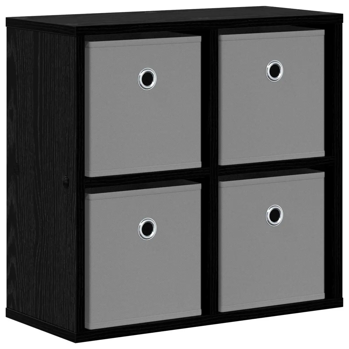 Sideboard Black Oak Storage Cabinet 49.5 x 22 Engineered Wood