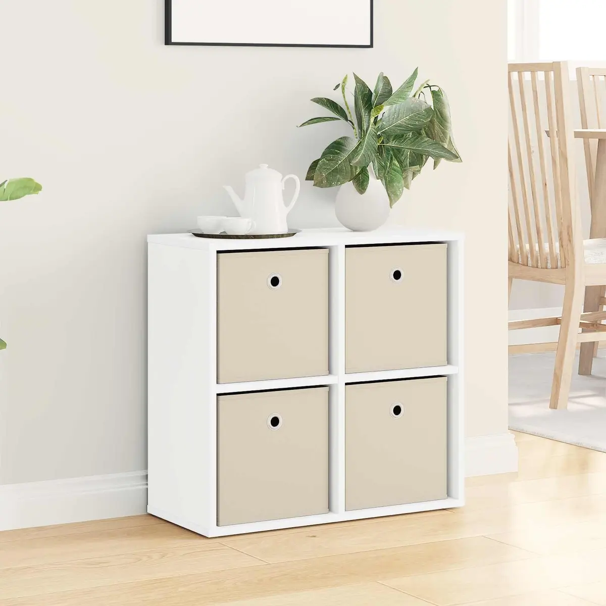 White Storage Sideboard with Drawer