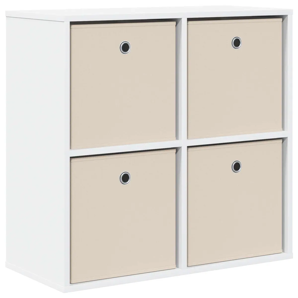 White Sideboard with Drawer Modern Storage Cabinet Living Room Furniture 68.5cm