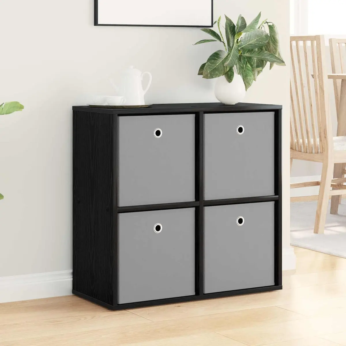 Black Sideboard with Drawer for Storage