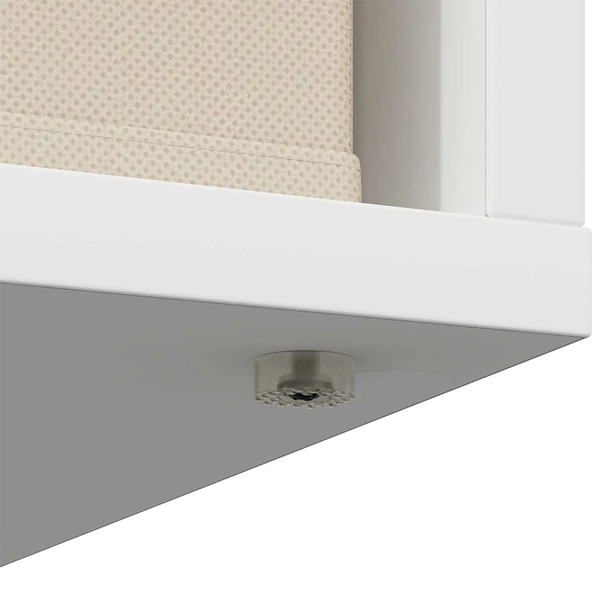 Sideboard White Modern 25.5 x 22 x 69.5 cm Engineered Wood Storage Cabinet