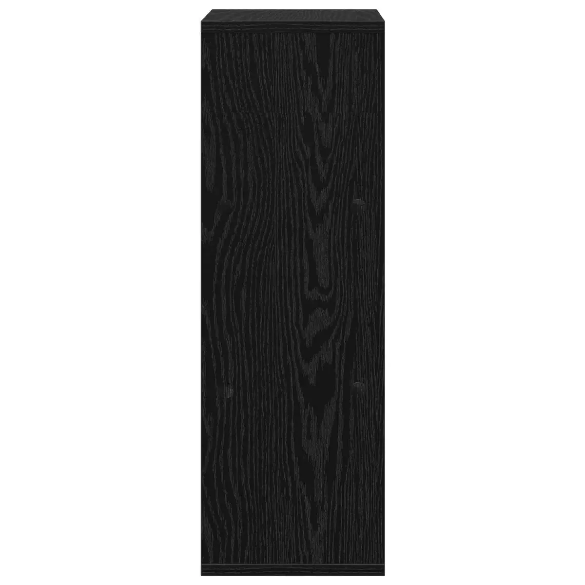 Sideboard Black Oak Modern Storage Cabinet 25.5 x 22 x 69.5 cm Engineered Wood