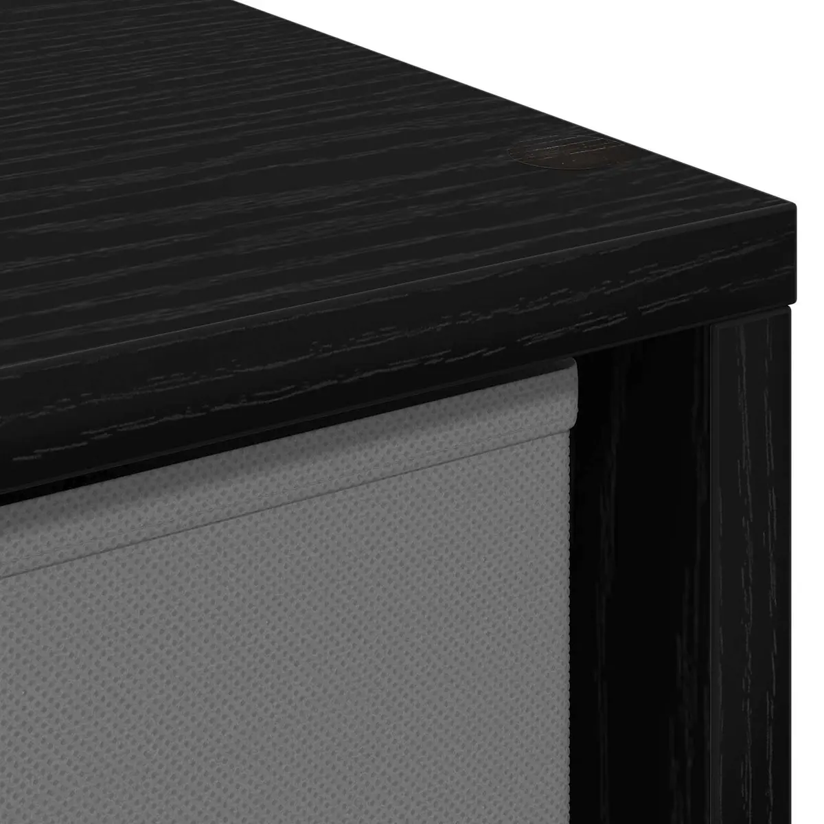 Sideboard Black Oak Modern Storage Cabinet 25.5 x 22 x 69.5 cm Engineered Wood