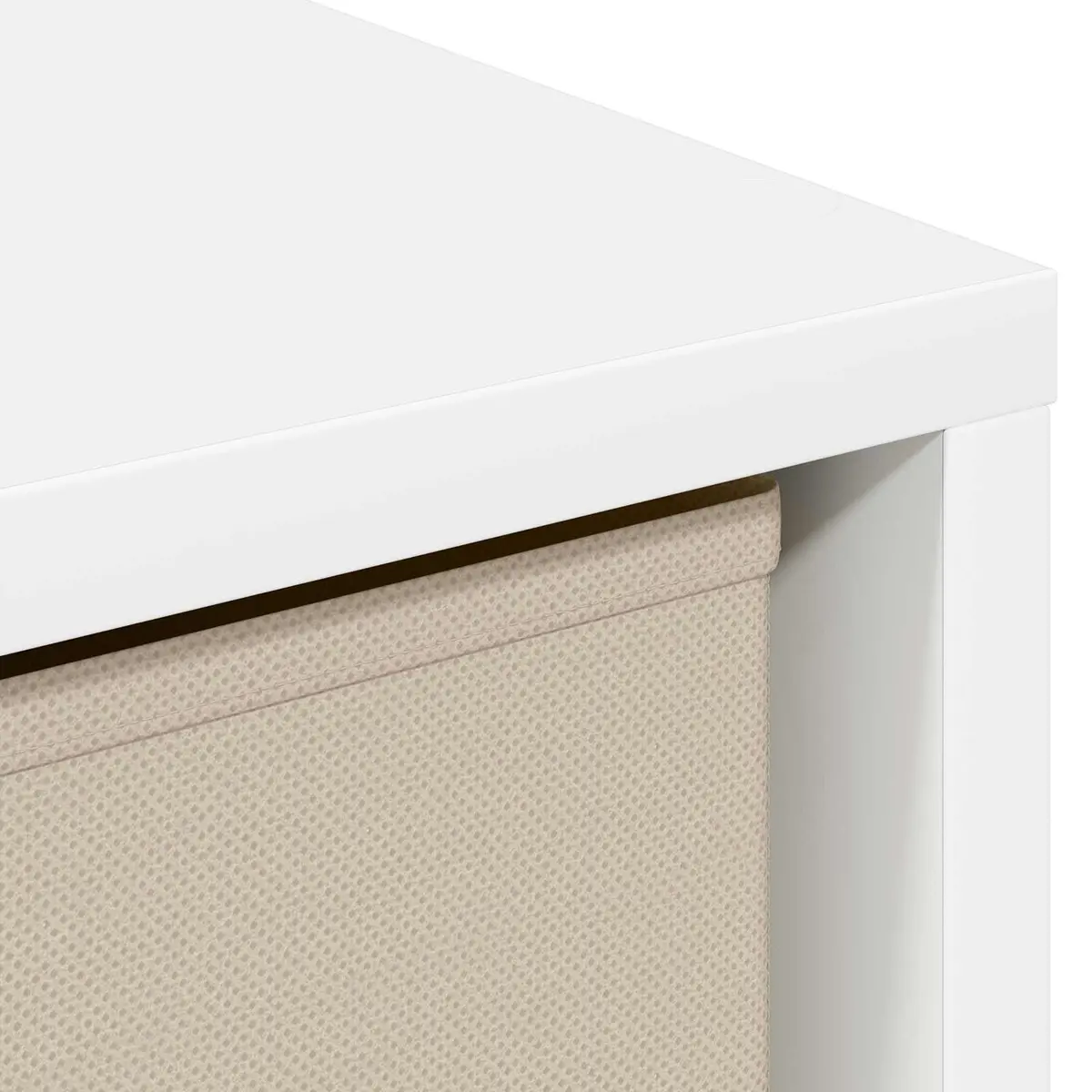 Sideboard White Modern Storage Cabinet with Drawer and Shelves Engineered Wood 30.5 x 27 x 84.5 cm